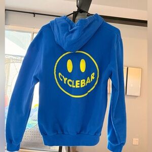 Cyclebar Blue Zip-Up Hoodie